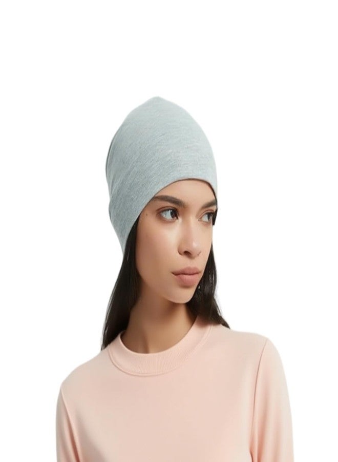Amradield Faraday Silver Fiber Hat Wool Cotton Headgear Protection Head Influence 99% of Signal from 4G, 5G, Cellular, Smart Meters, Bluetooth, WiFi, Cellphones Protection Skull Beanies Cap Adult Size - Image 1